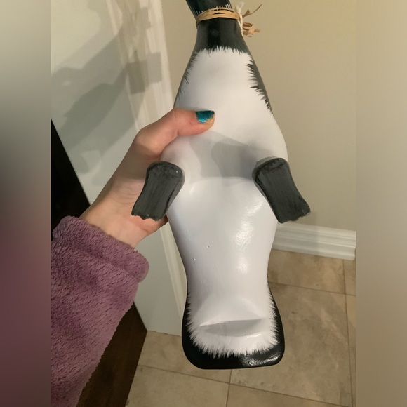 Vintage TREMBLAY CANADA Wooden Duck Sculpture Wine Bottle Holder Painted NEW - Picture 9 of 16